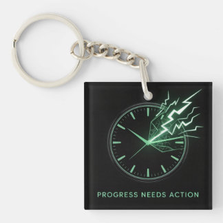 Progress Needs Action Keychain