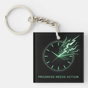 Progress Needs Action Keychain