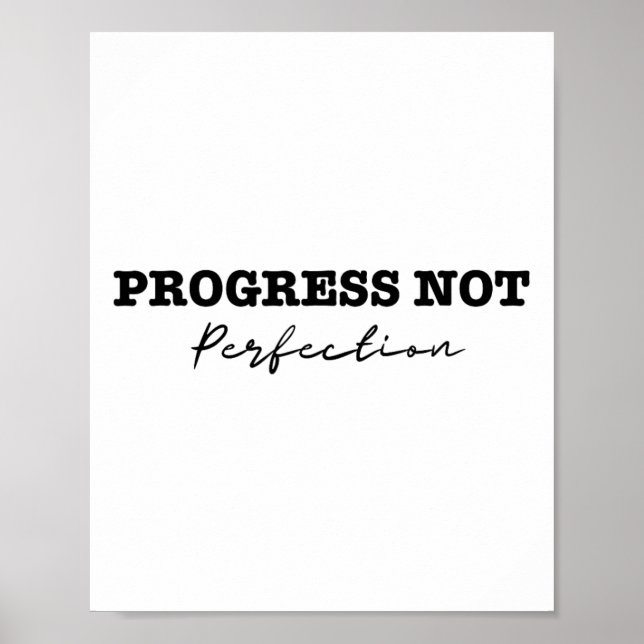 Progress Not Perfection Depression And Suicide Awa Poster (Front)