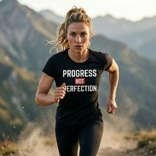 Progress Not Perfection Gym Motivation T-Shirt