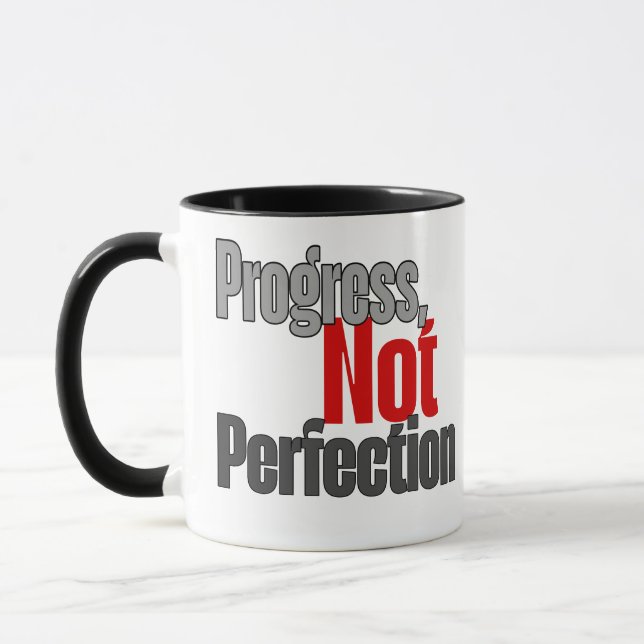 Progress not perfection  mug (Left)