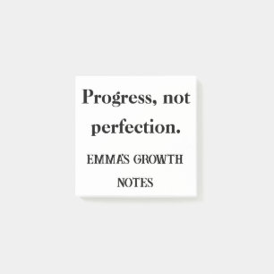 Progress Not Perfection – Uplifting Note pad 