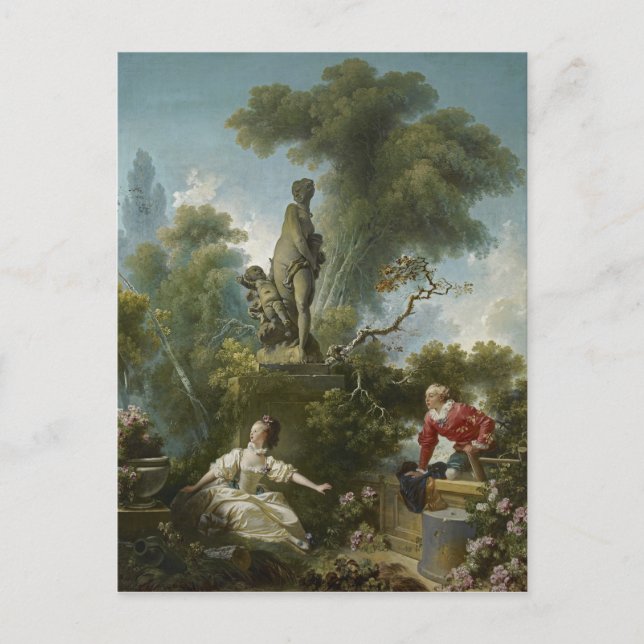 Progress of Love: The Rendezvous by Fragonard Postcard (Front)