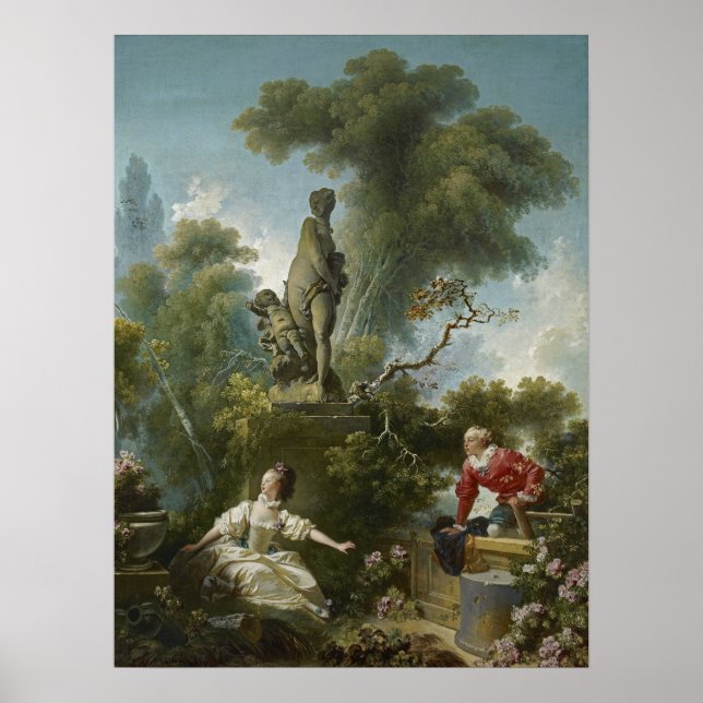 Progress of Love: The Rendezvous by Fragonard Poster (Front)