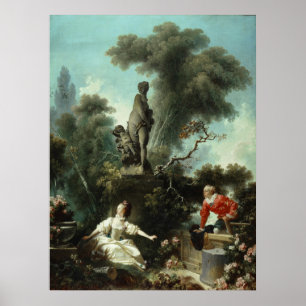 Progress of Love (Top Panel) – Fragonard Poster