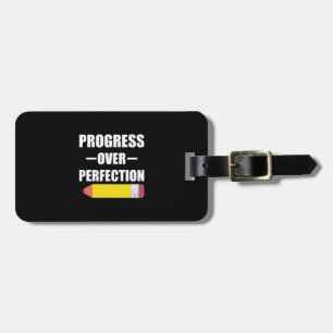 Progress Over Perfection Back To School Teacher Luggage Tag