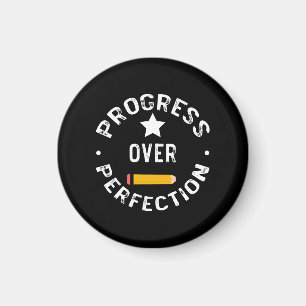 Progress Over Perfection Back To School Teacher Magnet