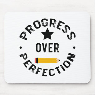 Progress Over Perfection Back To School Teacher Mouse Pad