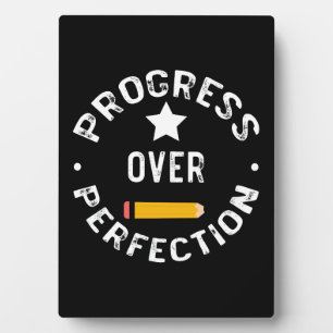 Progress Over Perfection Back To School Teacher Plaque