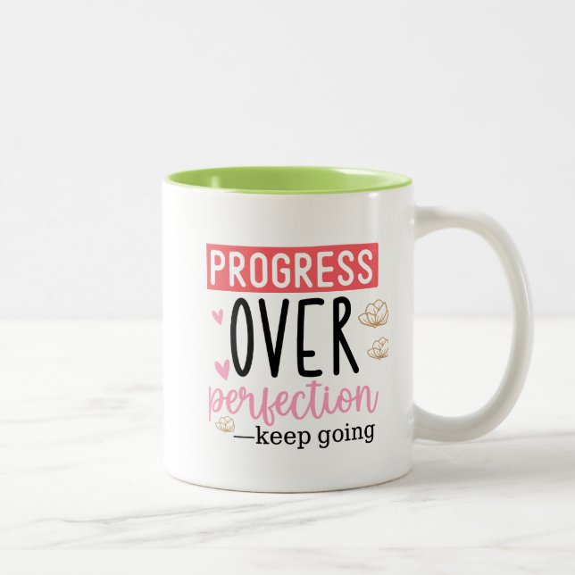 Progress Over Perfection Coffee Mug (Right)