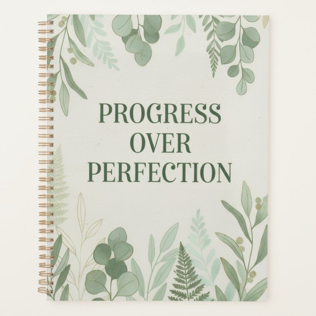 Progress over Perfection Journal (Devant)