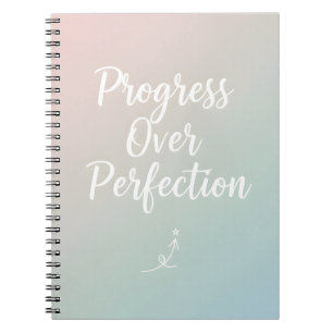 Progress Over Perfection – Minimal Motivational Qu Notebook