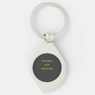 Progress Over Perfection Motivational   Keychain