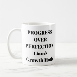 Progress Over Perfection Motivational Mug
