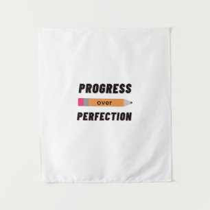 Progress Over Perfection Tapestry