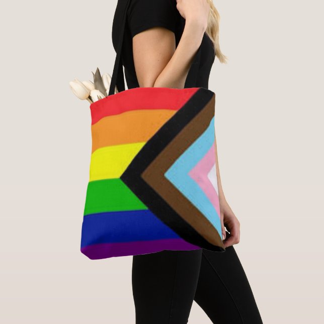 Progress Pride 2022 Unisex  Tote Bag (Close Up)