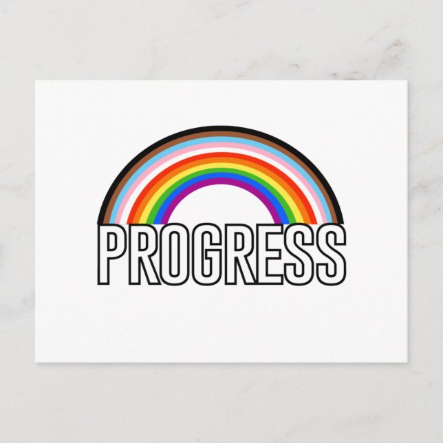 Progress Pride Arc Postcard (Front)