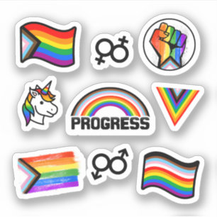 Progress Pride Collection Sticker