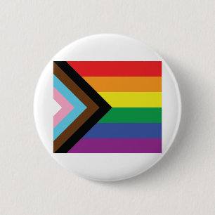 Progress Pride Flag 2 Inch Round Button