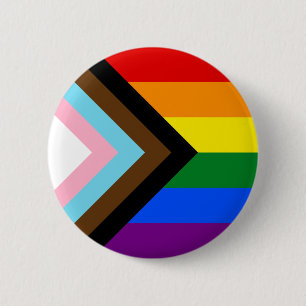 Progress Pride Flag 2 Inch Round Button