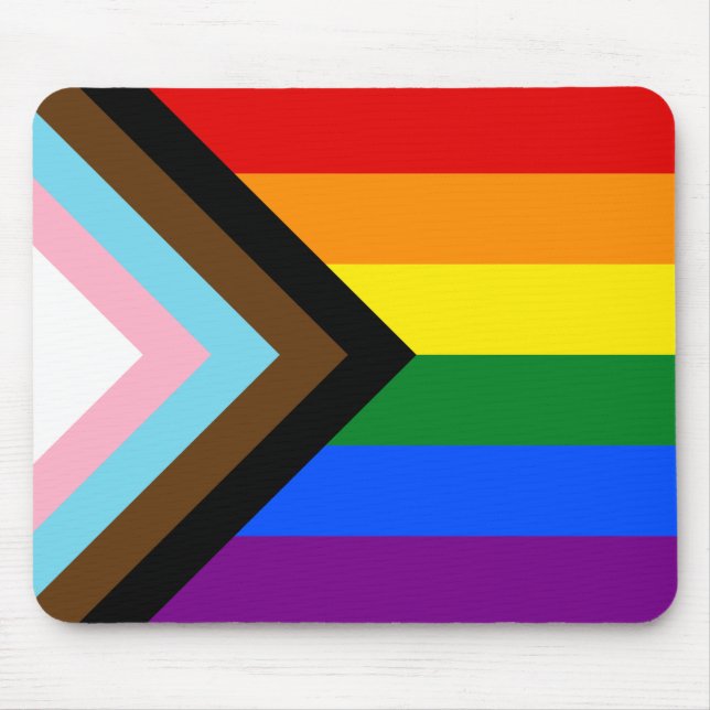 Progress Pride Flag Mouse Pad (Front)