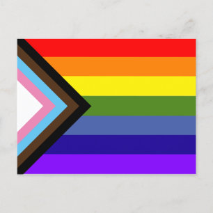 Progress Pride Flag Postcard
