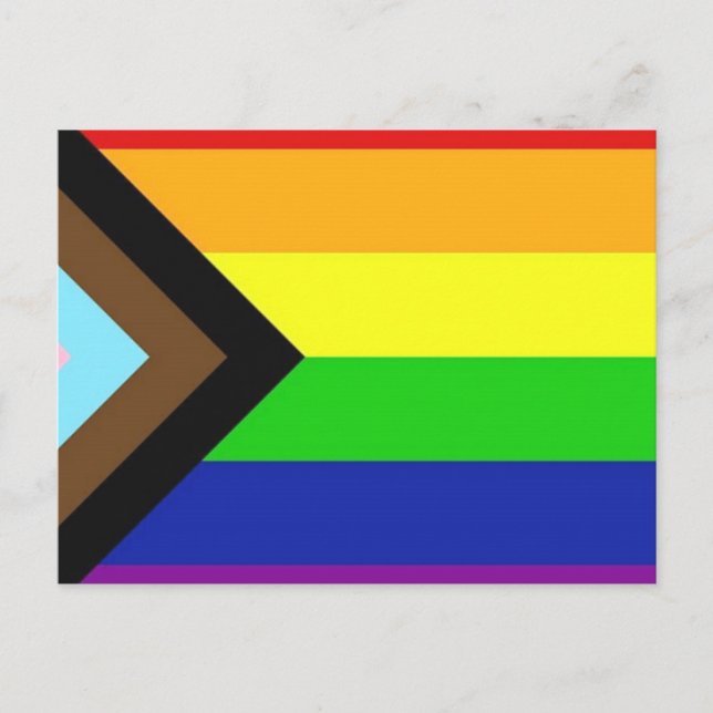 Progress Pride Flag Postcard (Front)