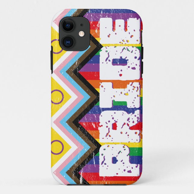 Progress Pride LGBTQ  Case-Mate iPhone Case (Back)
