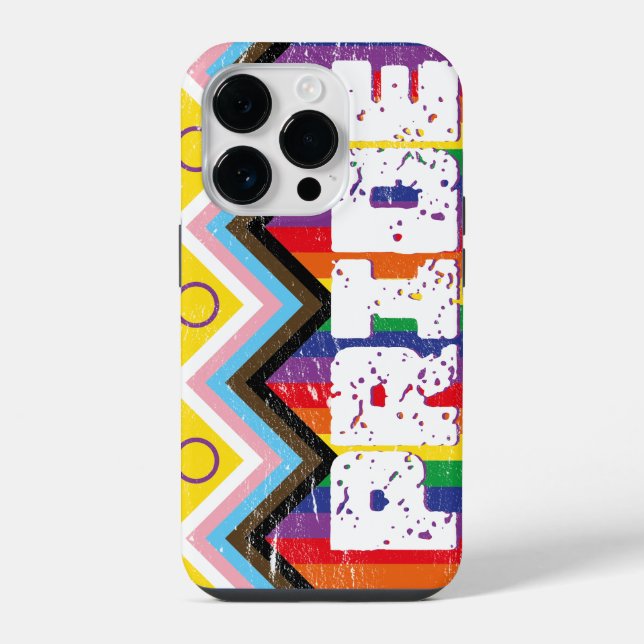 Progress Pride LGBTQ  iPhone Case (Back)