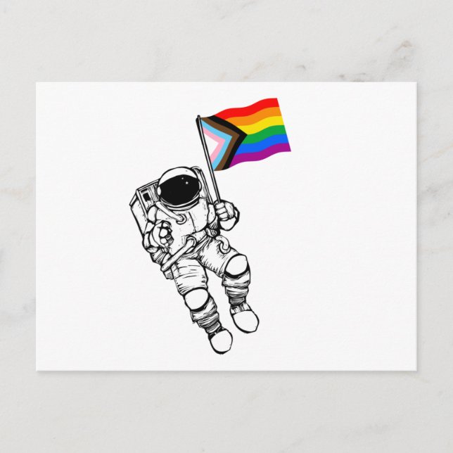 Progress Pride Moonman Postcard (Front)