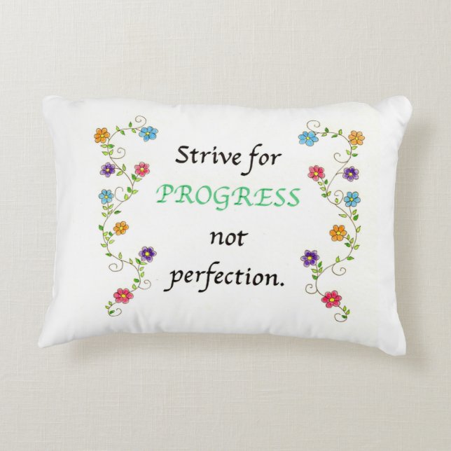 Progress quote pillow (Back)