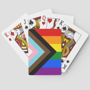 Progress Rainbow Flag, LGBTQ Rainbow Playing Cards