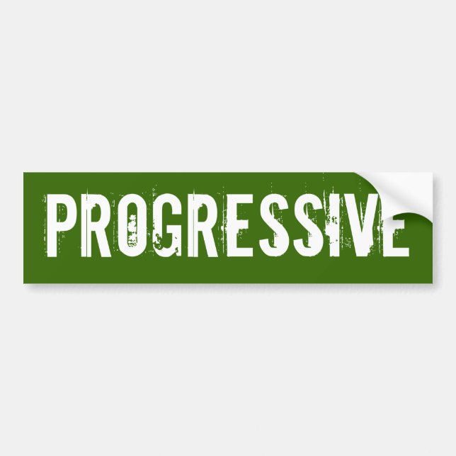 Progressive Bumper Sticker (Front)