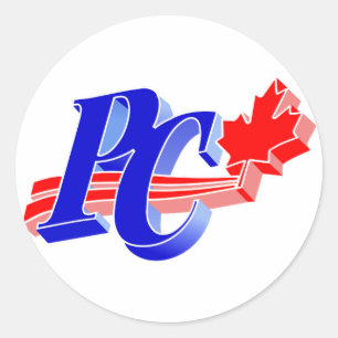 Progressive Conservative Old Party Logo Classic Round Sticker