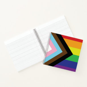 Progressive LGBTQIA Flag Notebook