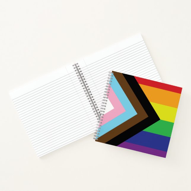 Progressive LGBTQIA Flag Notebook (Inside)