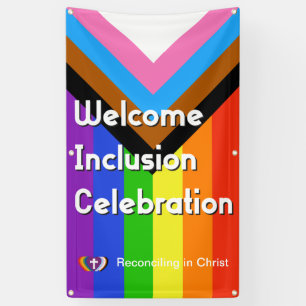 Progressive PRIDE Flag Banner - Vertical