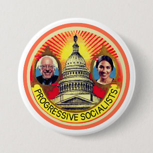 Progressive Socialists 3 Inch Round Button