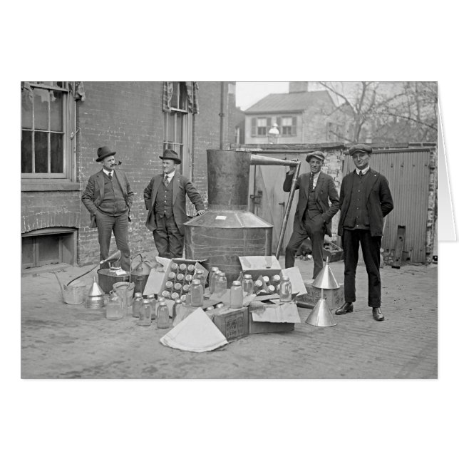 Prohibition Agents with Moonshine Still, 1922 (Front Horizontal)