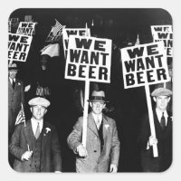 Prohibition Beer Protest 1950's Vintage Photograph