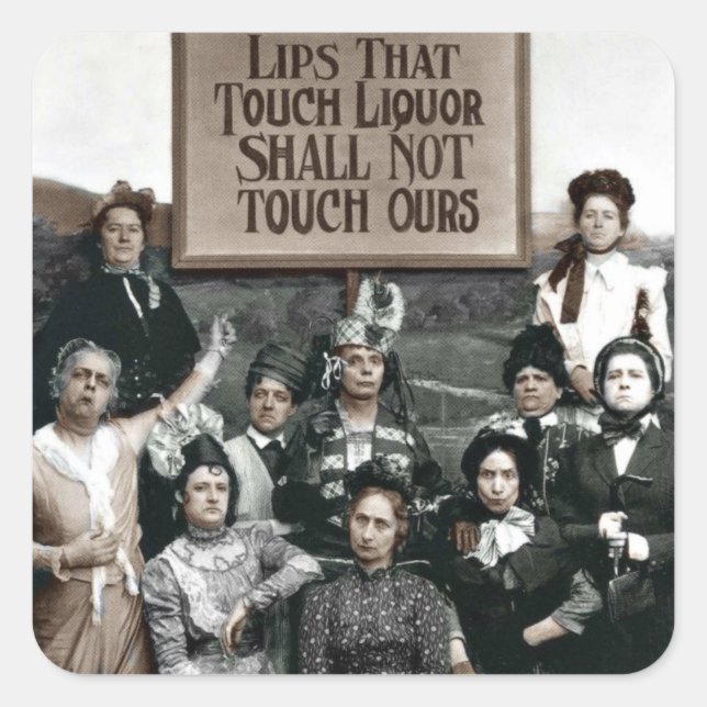 Prohibition Ladies Square Sticker (Front)