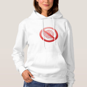 Prohibition sign of using artificial intelligence hoodie