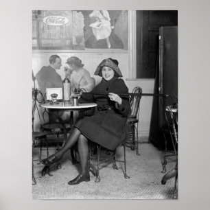 Prohibition Tipping Cane, 1922 Poster