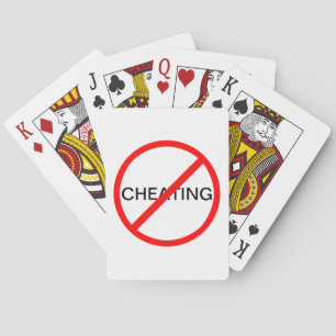 Prohibitory Sign: Cheating Forbidden Playing Cards