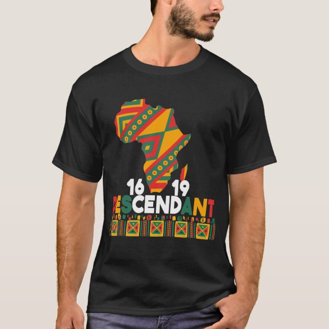 Project 1619 Descendant Black History Month T-Shirt (Front)