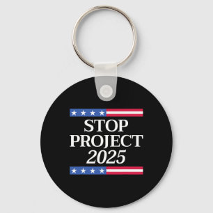 Project 2025 Anti Trump Usa Flag Political Women M Keychain