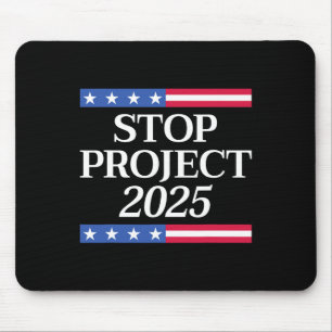 Project 2025 Anti Trump Usa Flag Political Women M Mouse Pad