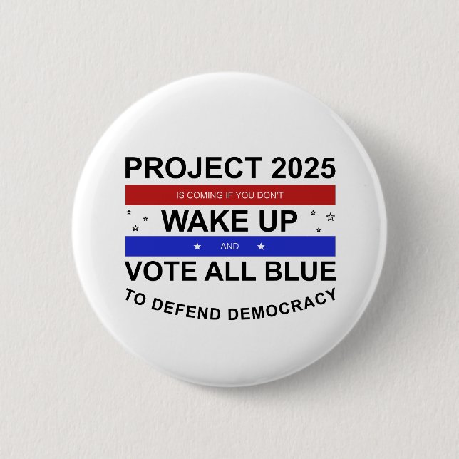 Project 2025 is Coming 2 Inch Round Button (Front)