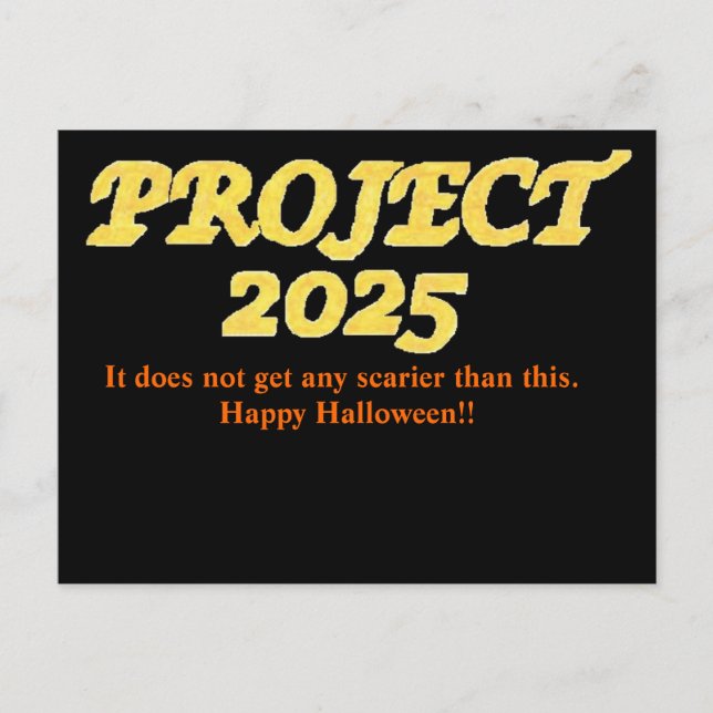 Project 2025 Post Card (Front)