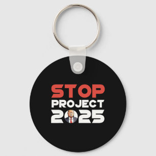 Project 2025 Trump's Project Anti Trump Patriotic  Keychain